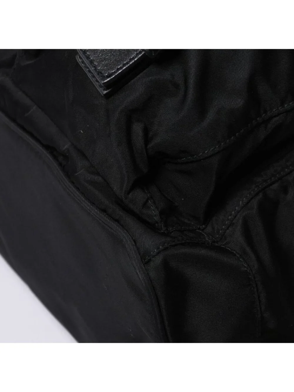 Prada Backpack Re-Nylon Black Nylon Saffiano Leather